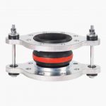 DN100 (4″) Elaflex RedBand EPDM Tied Rubber Bellows - Length 130 mm