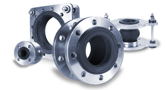 HVAC flanged rubber bellows