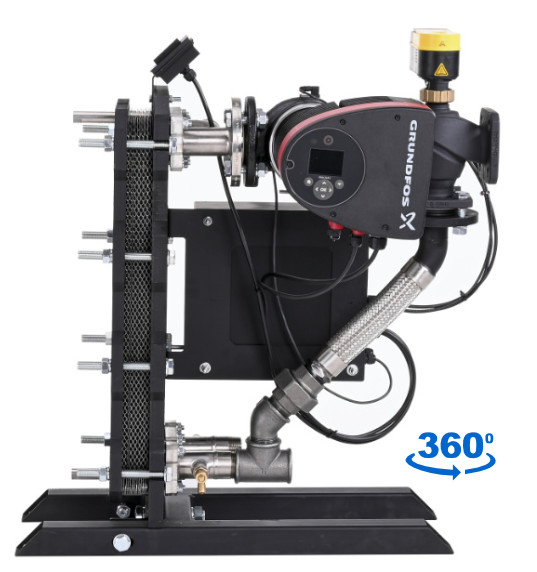 FlexEJ DN40 PhexPak Packaged Plate Heat Exchanger 360° side view