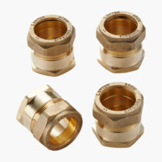 DN25 (1″) FlexEJ female compression fittings for 28 mm copper pipe - 4 pack